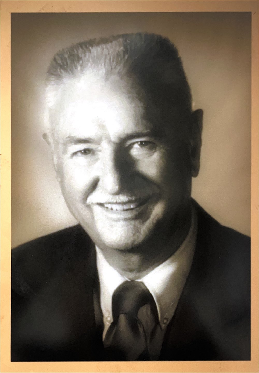 Bill Brooks later in life, formal portrait